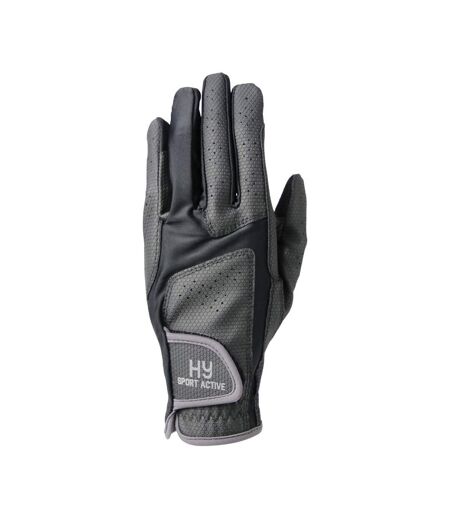 Hy5 Unisex Sport Active Riding Gloves (Black/Gray)
