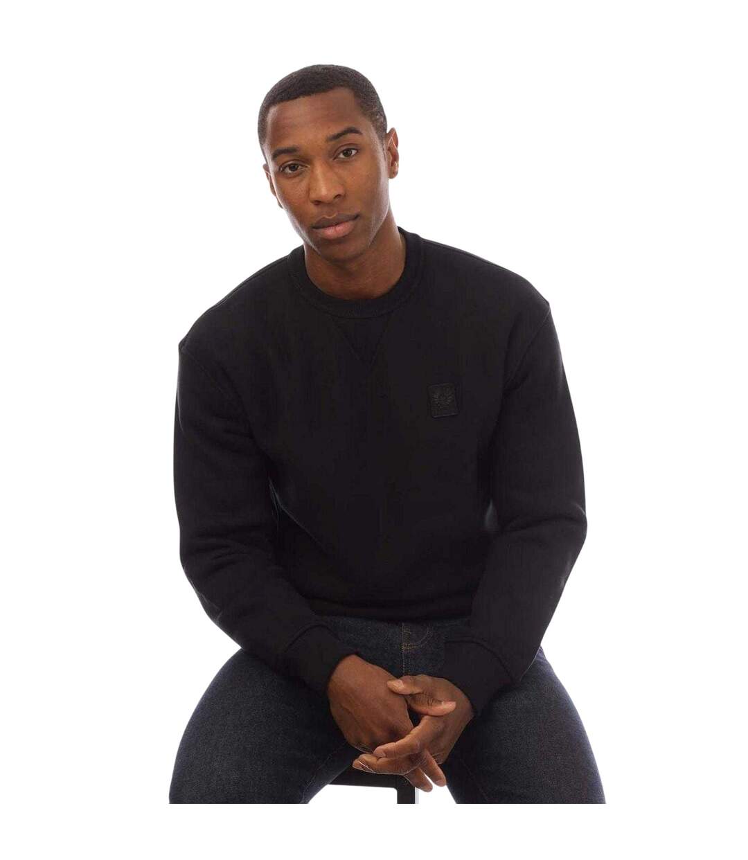 Sweat Hockley Homme Noir Belstaff-4
