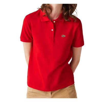 Polo rouge femme lacoste pf7839-240 - 34