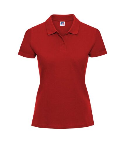 Russell Europe Womens/Ladies Classic Cotton Short Sleeve Polo Shirt (Classic Red)
