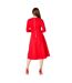 Robe mi-longue femme rouge Principles