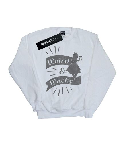 Disney - Sweat ALICE IN WONDERLAND WEIRD AND WACKY - Femme (Blanc) - UTBI5530