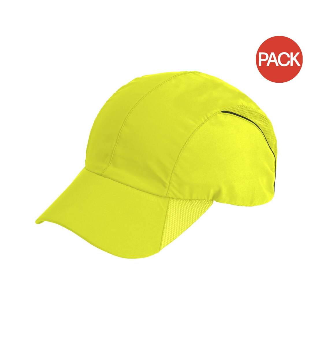 Casquettes de sport impact jaune fluo Spiro-1