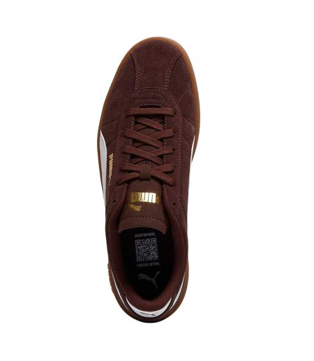 Mens Club Ii Suede Flat Trainers Chocolate Light Puma