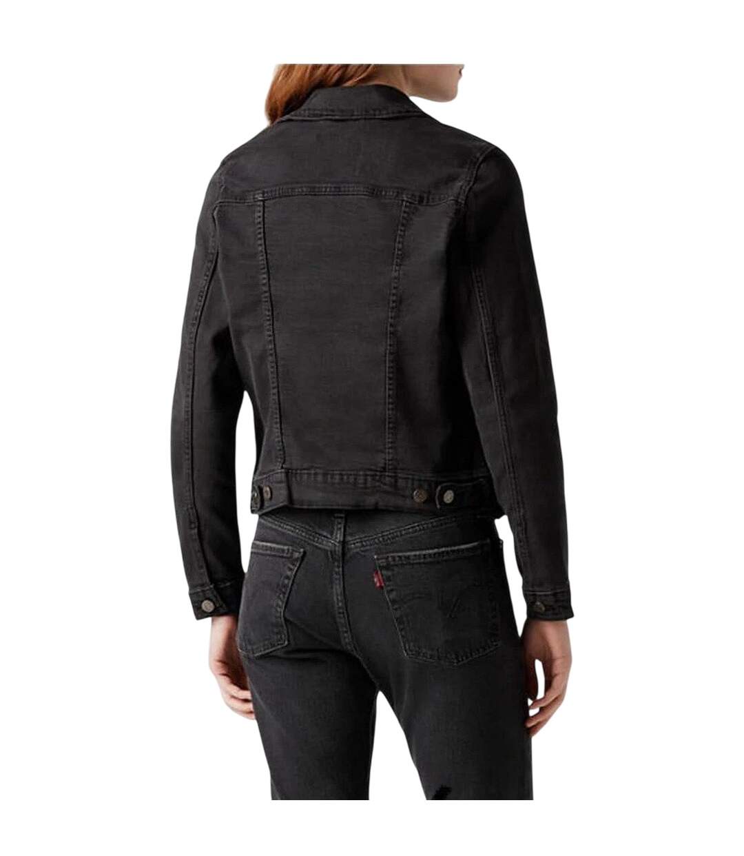 Veste Camionneur Manches Longues Motif/style Uni Femme Black Air Levis-3