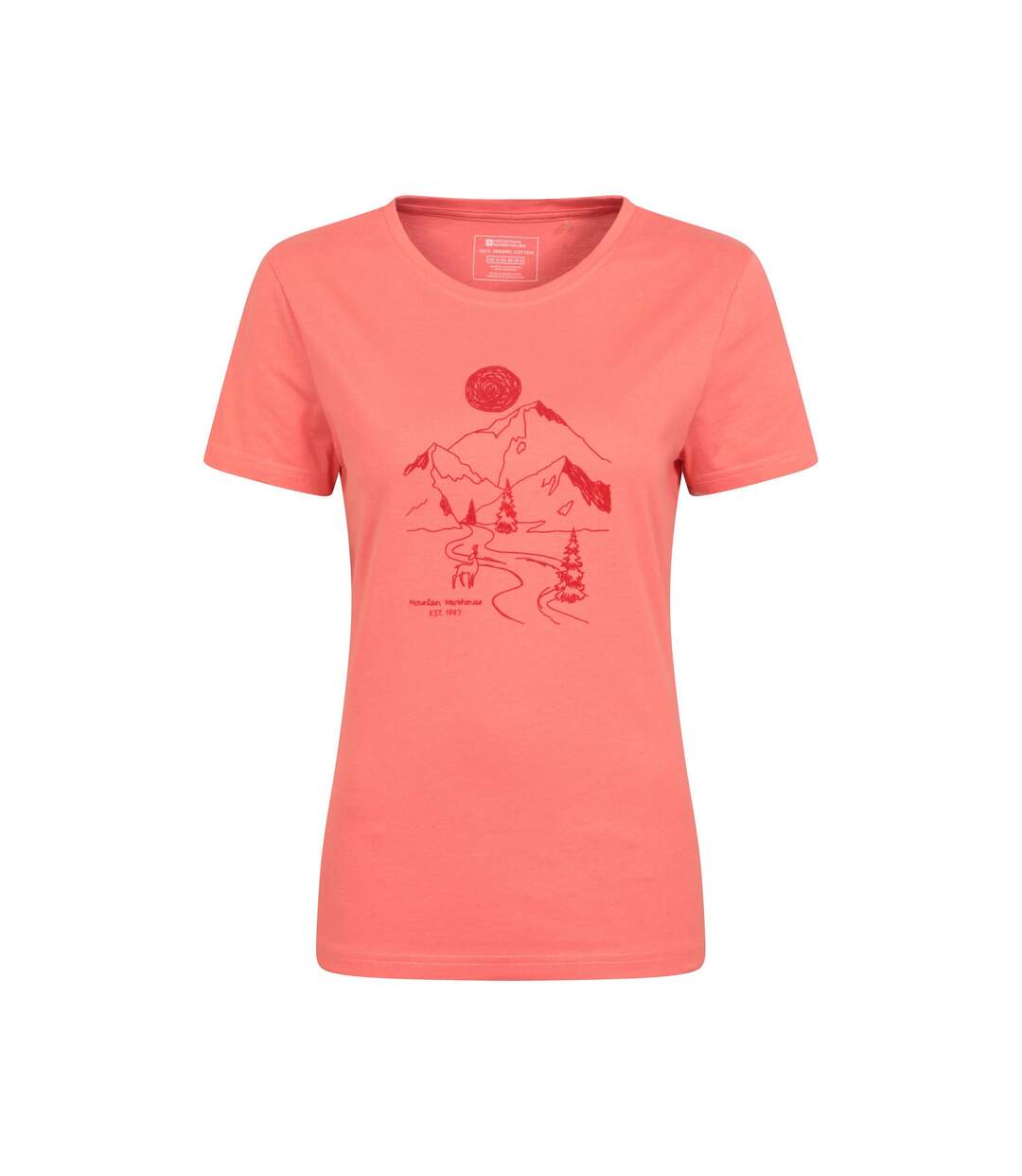 T-shirt trail femme rose pâle Mountain Warehouse