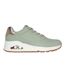 Womens/ladies Uno Stand On Air Wedge Trainers Sage Skechers-3