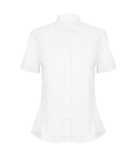 Modern chemise à manches courtes femme blanc Henbury