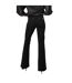 Womens/ladies Denim Flared Jeans Black Biba-4