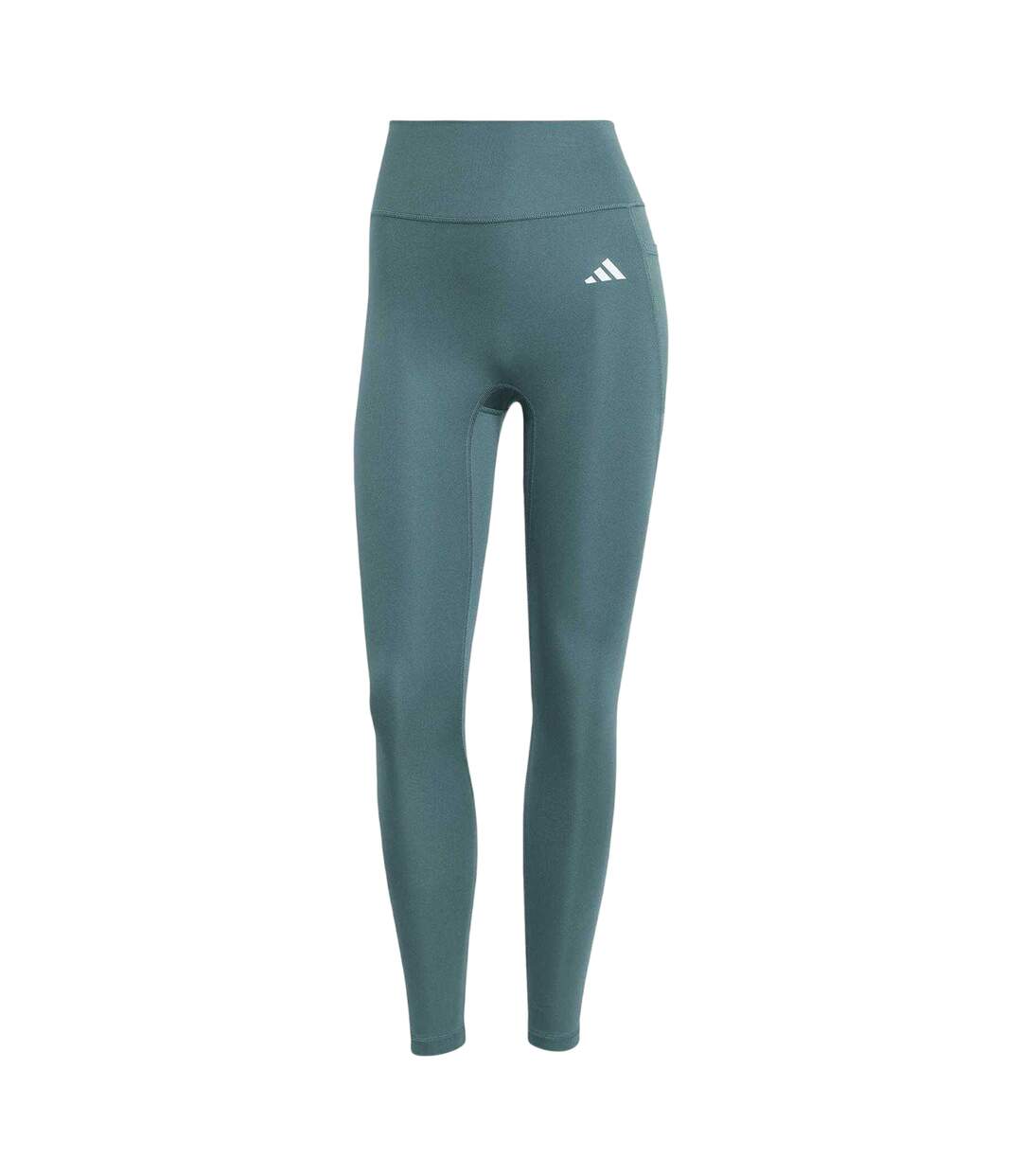 Womens/ladies Optime Power 7/8 Leggings Teal Adidas-1