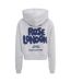 Sweat À Capuche Manches Longues Femme Gris Chiné London-2