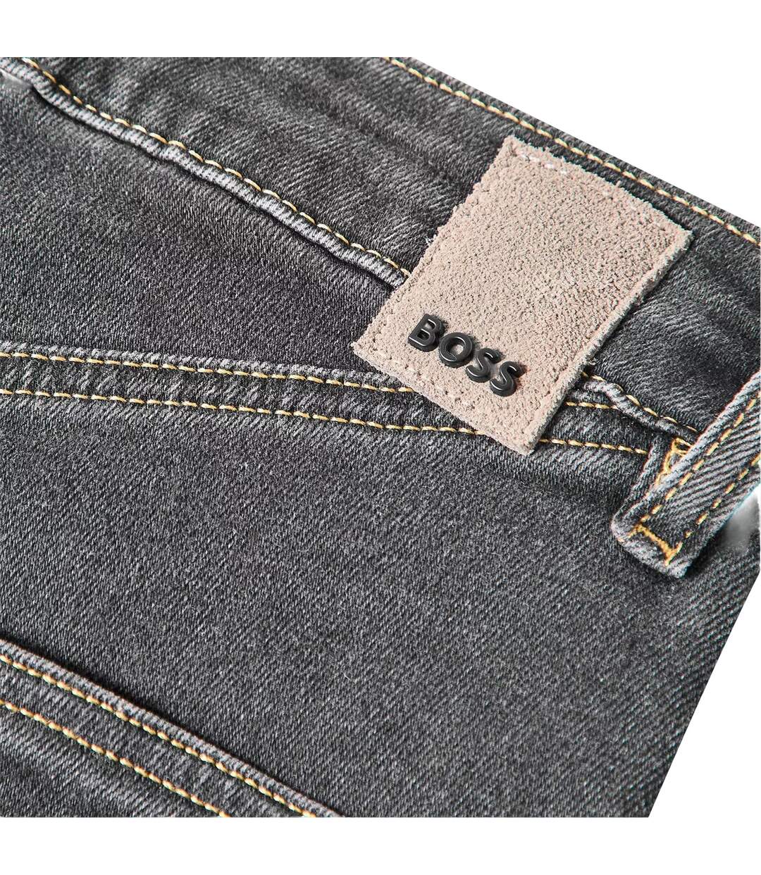 Womens/ladies Denim Plain Slim Jeans Pastel Grey Boss-4