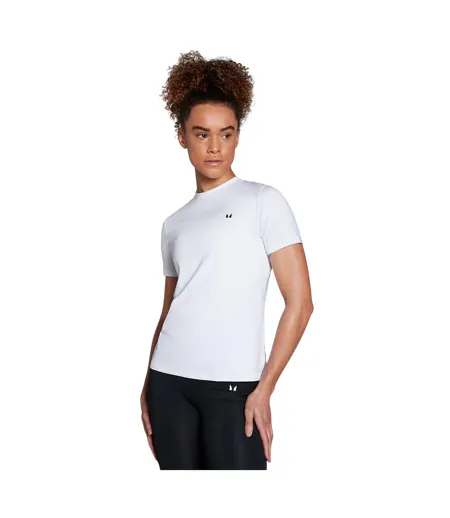 Womens/ladies Short-sleeved Athletic T-shirt White MyProtein