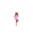 Robe Mi-longue Femme Rose Missy Empire-1