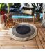 Tapis Rond Déco en Jute Limo 90cm Noir-4