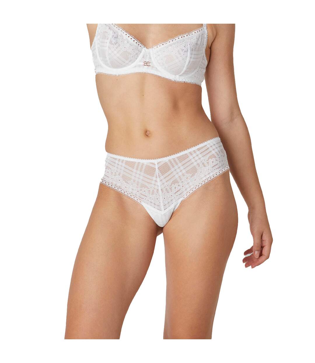 Shorty blanc Flamenco-2