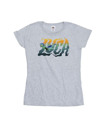 Disney T-shirt en coton Luca Swim Femme/Ladies (Gris sportif) - UTBI26255