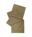 Lot de 4 Serviettes de Table Brodé Joy 40x40cm Kaki-1