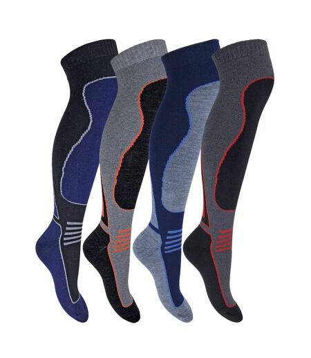 12 Pack Mens Ladies Knee High Wool Ski Socks 2.0 TOG Full Cushion Socks