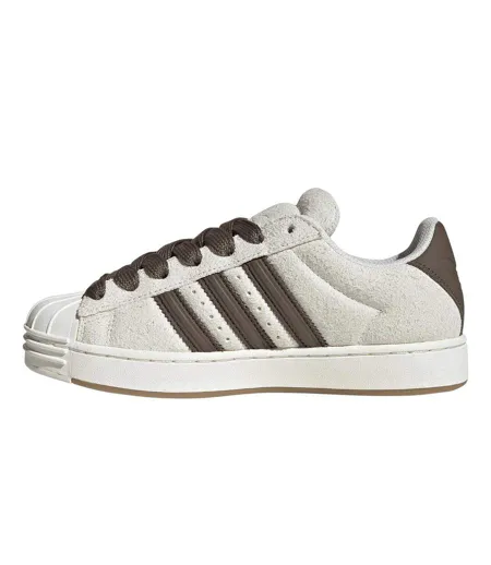 Womens/ladies Superstar Suede Trainers White Adidas