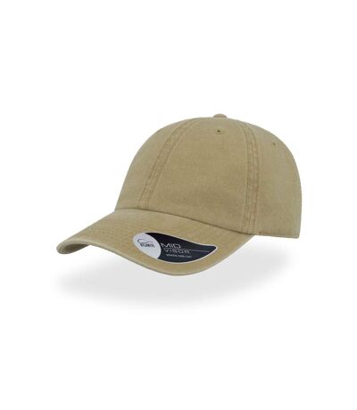 Atlantis Digg Pigment Dyed 6 Panel Cap (Khaki) - UTAB174