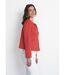 Veste sans col en tissu suédé-3