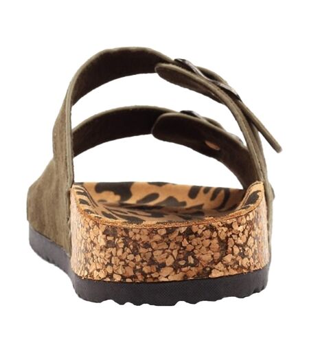 Sandales Pecan Femme Vert De Gris Lunar