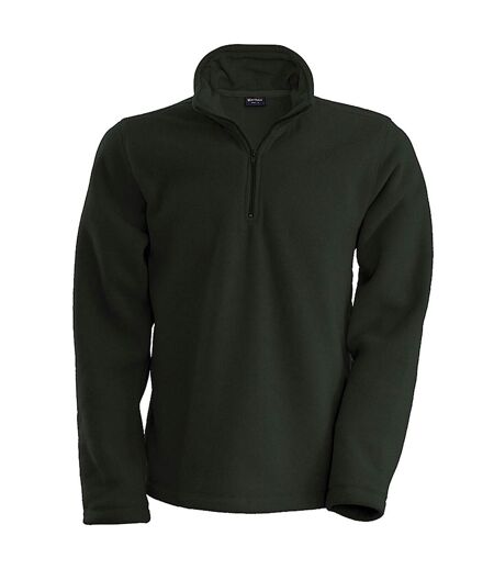 Kariban Mens Enzo 1/4 Zip Fleece Top (Dark Grey) - UTRW738