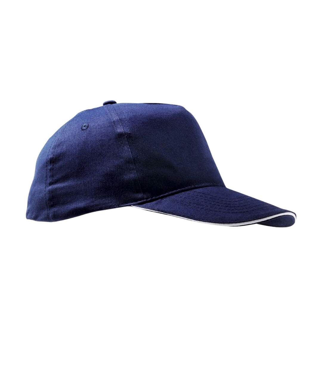 Sunny casquette adulte bleu marine/blanc SOLS-1