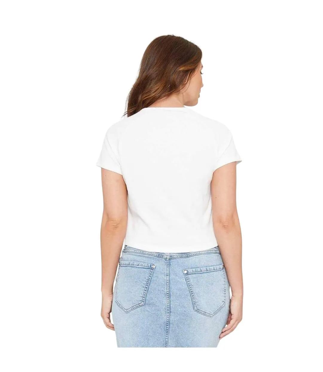 Haut Court Motif/style Ruché Femme Crème Be You-2