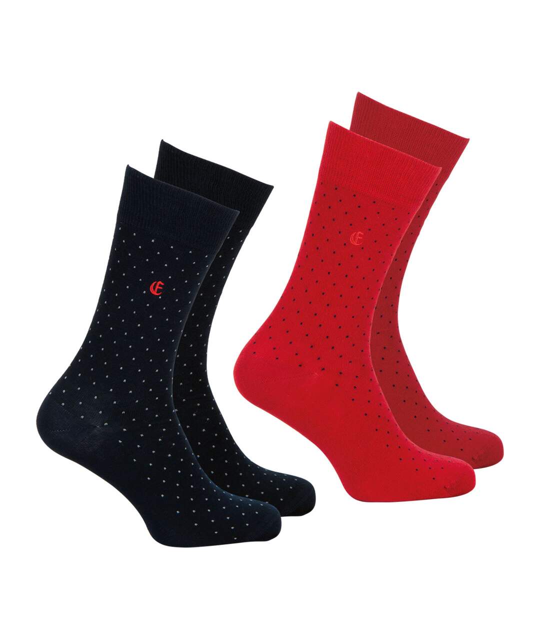 Lot de 2 paires de mi-chaussettes homme Coton Peigné Edition anniversaire