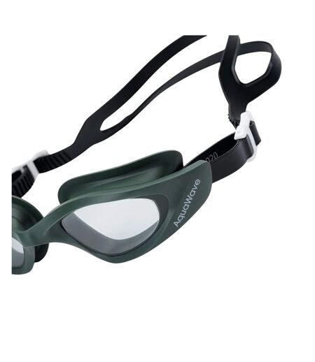 Lunettes De Natation Helm Vert Foncé Noir Orange Aquawave