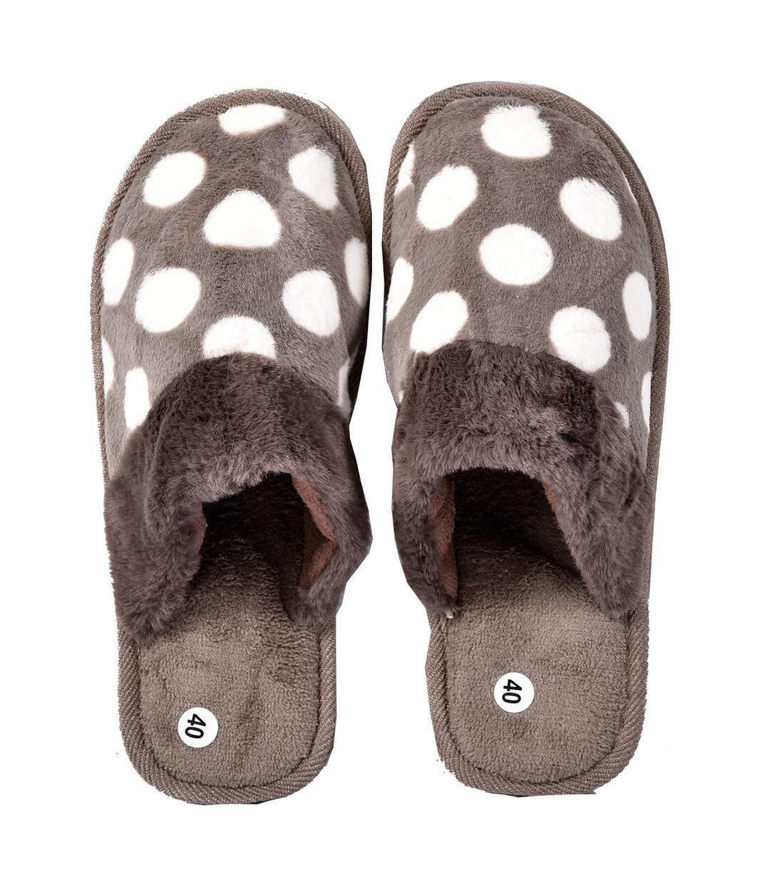 Pantoufles FANTAISIES pour Femme Confort MNXL10 Marron-2
