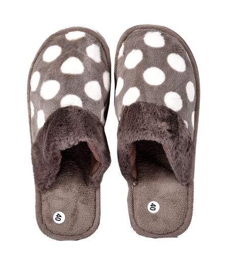 Pantoufles FANTAISIES pour Femme Confort MNXL10 Marron