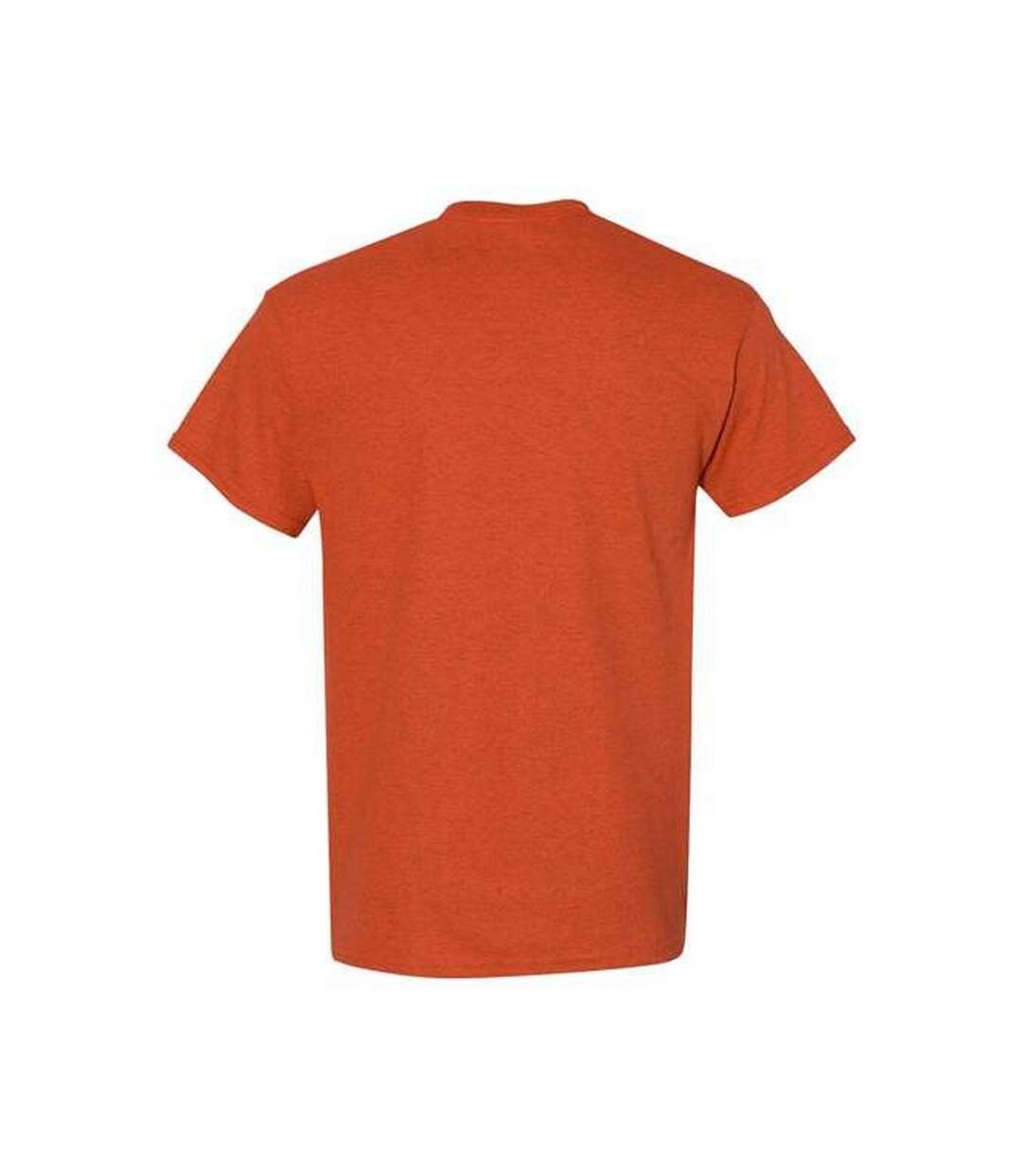 Lot de 5  t-shirts manches courtes hommes orange chiné Gildan