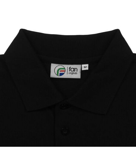 Mens Wembley 1958 Crest Polo Shirt Black Fan Originals