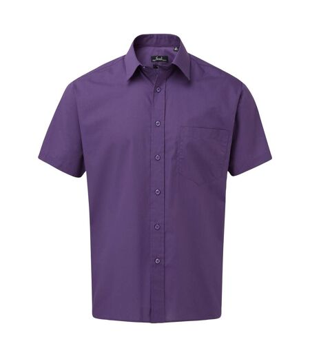 Chemise poplin homme violet Premier