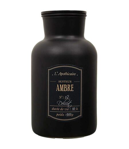 Bougie parfumée noire mat Alchimiste 14.5 x 26 cm