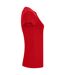 Womens/ladies T-shirt Red Casual Classic-4