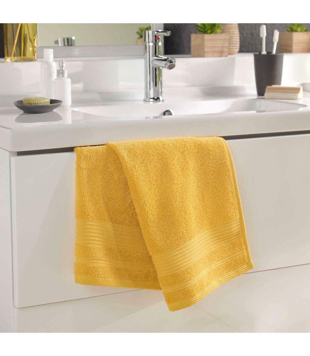 Serviette de Toilette Tendresse 50x90cm Mimosa-2