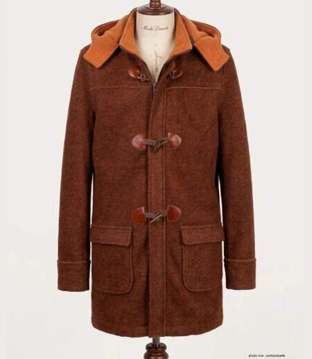 Manteau Polaire Grandes Tailles AXSLOVEN2M Marron/Orange (Axone)