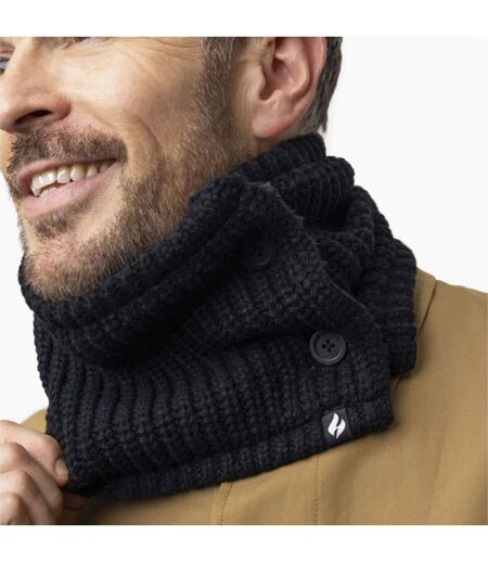 Cache Cou Snood Echarpe Femme Tricot avec Boutons