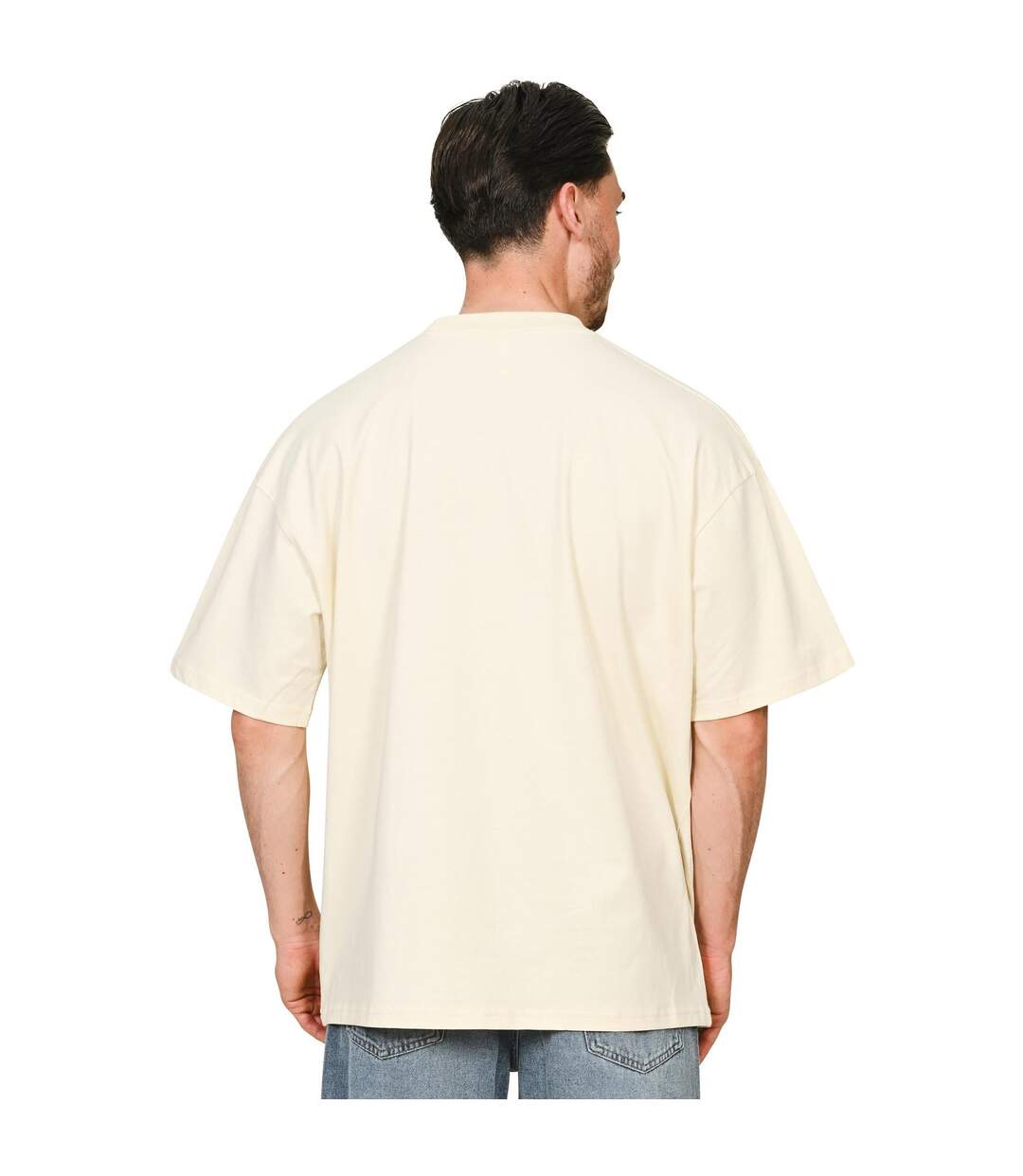 T-shirt Adulte Écru Casual Classics-4