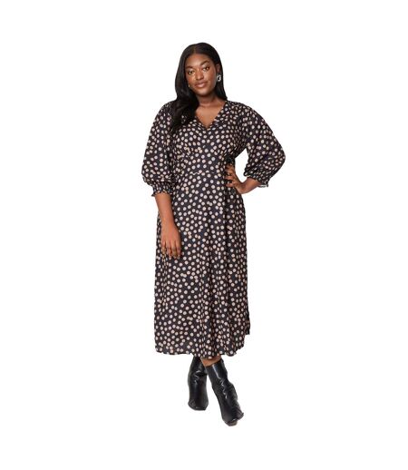 Robe mi-longue empire femme noir Dorothy Perkins