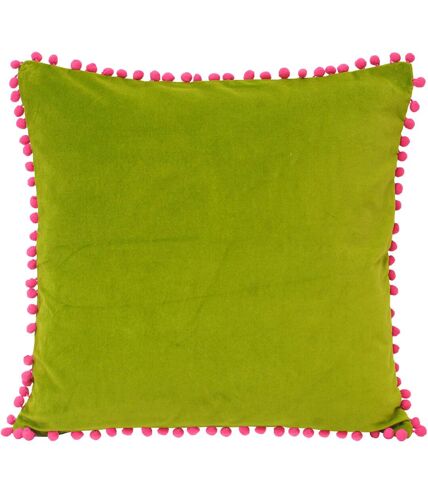 Riva Home Velvet - Housse de coussin (Vert/Fuchsia) - UTRV919