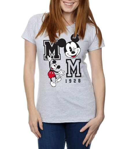 Disney - T-shirt JUMP AND WINK - Femme (Gris chiné) - UTBI1436