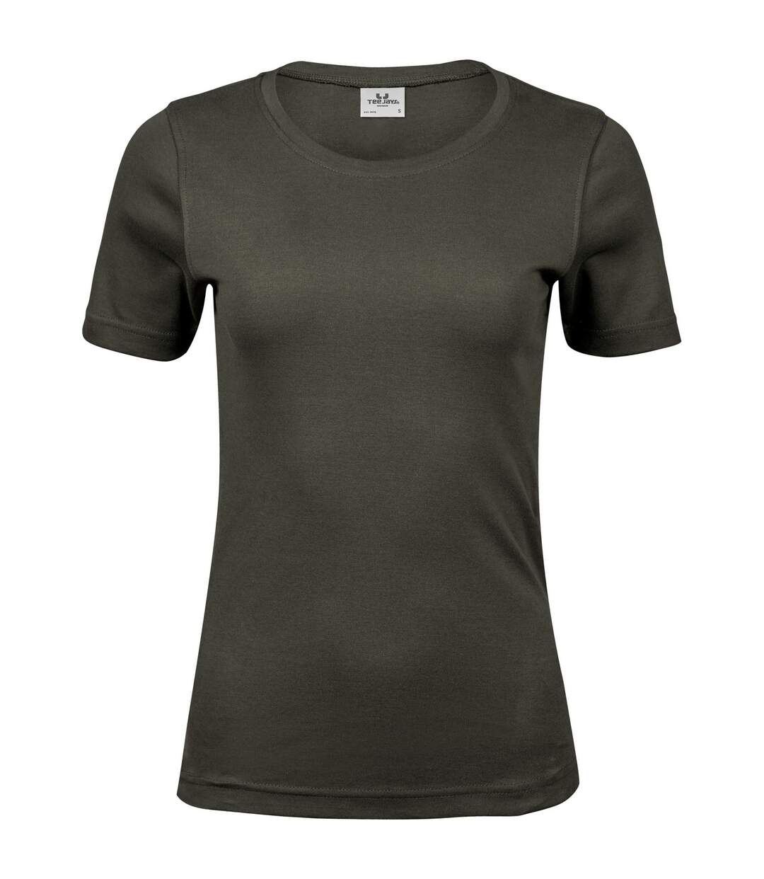 T-shirt Femme Vert Sombre Tee Jays-1