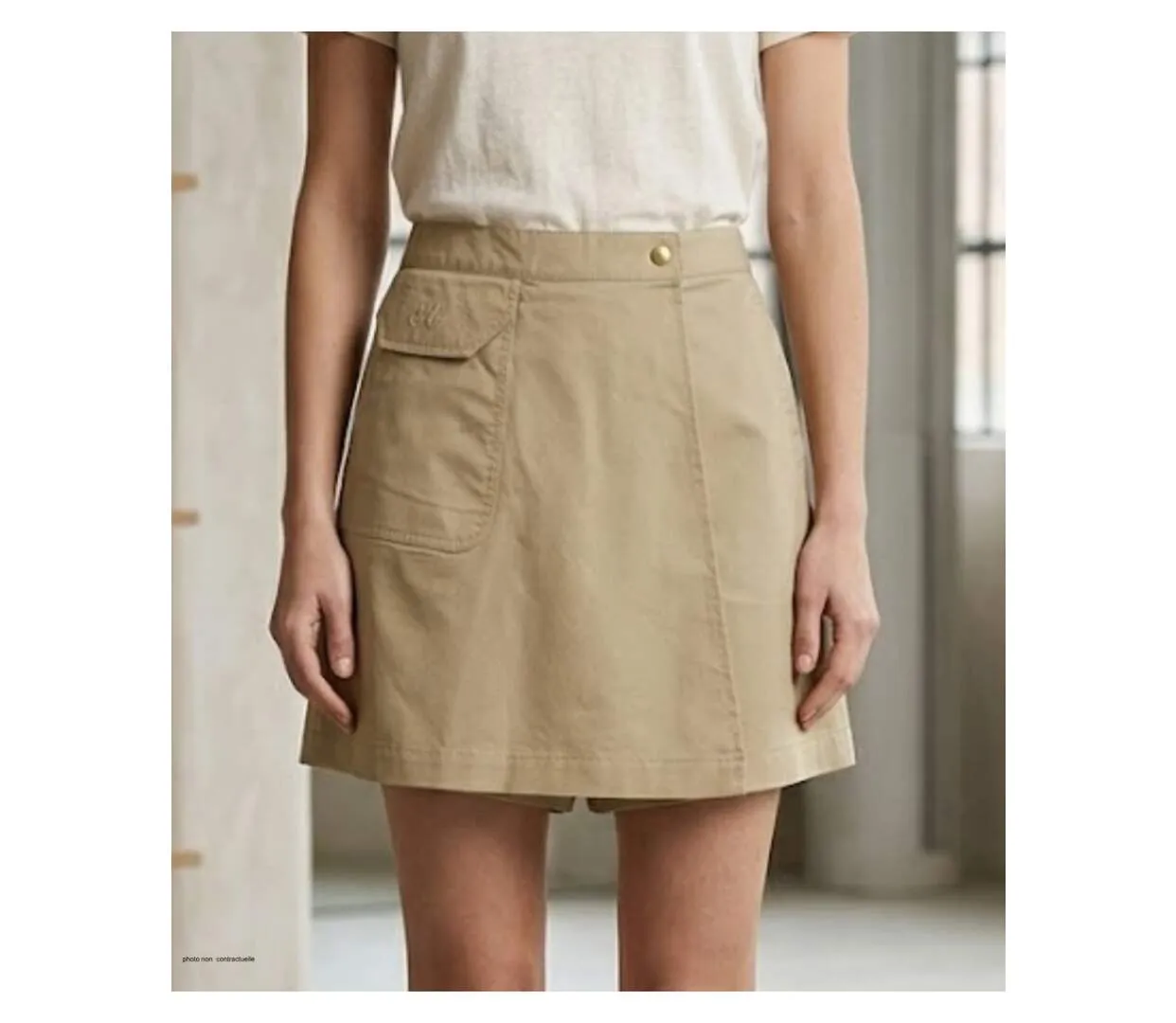 MAYFLOWER MARILOU1 – Jupe-short en coton stretch pour un confort et un style urbain absolus-1