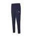 Mens Logo Tapered Tracksuit Bottoms Navy Puma-2