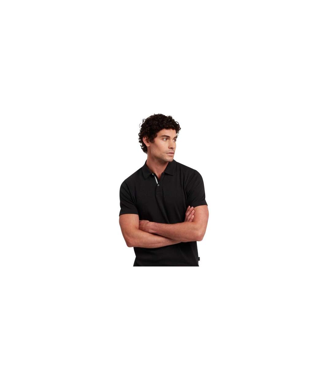 Mens Polo Shirt Black Ted Baker-1